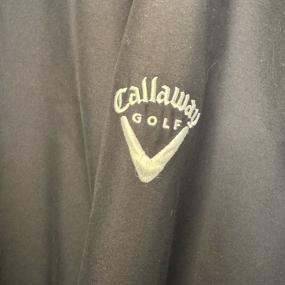 Callaway Men's Black V-neck Golf Pullover Windbreaker size XL - Picture 3 of 8